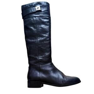 Michael Kors Devenport Boots Leather Knee High Women's Size 6M